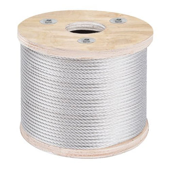 3/16 Inch 7x19 Strand 304 Stainless Steel Braided Aircraft Cable 250FT