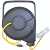 50' ft 12/3 SJTW Black and Yellow Retractable Cord Reel Power Light Indicator Tritap 48208802SW (Pack of 2)