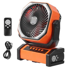 9 Inch Portable Rechargeable Fan with LED Lantern 4-Speed Adjustable, 45°/90° Automatic Swivel, Timer, USB Battery-Powered Fan