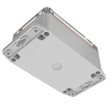 Flanged Base Polycarbonate Plastic Clear/gray RBF53P06C16G