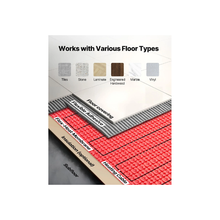 100 Sqft Radiant Floor Heating Mat System With Decoupling Membrane SHHC-1200