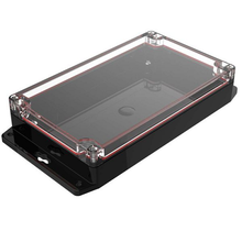 Electronic Racks And Boxes Enclosure Top Clear Bottom Black RBF85P06C10B