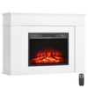 43-Inch 1500W 5120BTU Freestanding Electric Fireplace Stove Heater with Mantel White