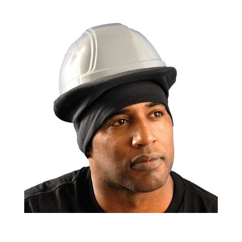 Classic Flame-Resistant Hard Hat Tube Liner Modacrylic Rib Knit Shell Blue