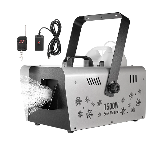 1500W Handheld & Hanging Snow Making Machine with Wireless Remote Control