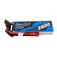 Gens Ace 2600mAh 3S1P 11.1V G-Tech Lipo Battery Pack With Deans Plug GEA263S45DGT