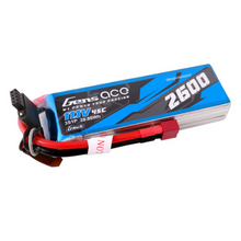 Gens Ace 2600mAh 3S1P 11.1V G-Tech Lipo Battery Pack With Deans Plug GEA263S45DGT