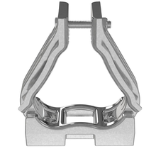 43-47mm Trefoil Cable Cleat Aluminum M8 Mounting 1Hole TR Clamp CCALTR4347-X (Pack of 10)
