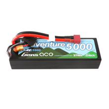 Gens Ace 5000mAh 2S1P 7.4V HardCase G-Tech Adventure Lipo Battery Pack 24# With Deans Plug GEA502S10DGT