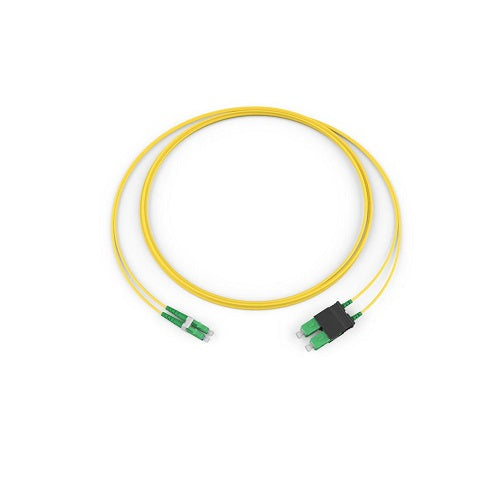 2 Meters Standard LCAPC Duplex SM 2F Zipcord Riser Standard Yellow Jac
