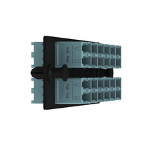 12 Port Opticom Keyed H-Aqua LC Fiber Adapter Panel Duplex FAP12WHAQDLCZ