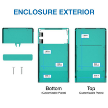 2.40"W x 4.15"L x 0.85"H Faceplate Handheld Enclosure With Pocket Clip M6,PC,TRGR