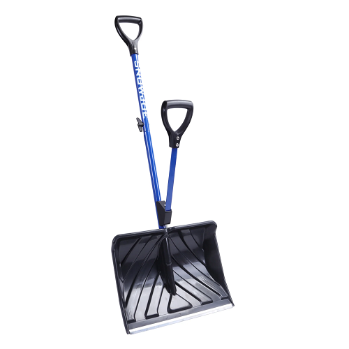 18-Inch Blade Spring-Assisted Handle for Easy Shoveling Strain-Reducing Snow Shovel