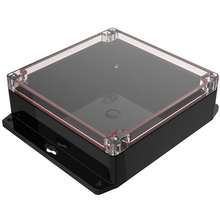 Top Clear Bottom Black Enclosures 1.60 in / 40 mm Boxes And Cases RBF66P06C16B