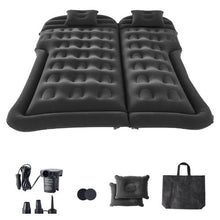 68.9x52.4x5.9 Inch Inflatable Car Air Mattress with Built-in Pump Headrest Black