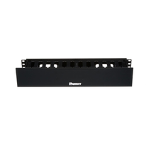 PatchLink Horizontal 2RU Black Single Sided Manager WMPHF2E