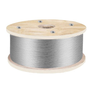 3/16 Inch 1x19 Strand 316 Stainless Steel Braided Aircraft Cable 500FT