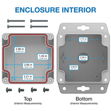 4.36" X 1.38" X 3.15"Plastic Box Enclosure With Flang RBF33P06G08G