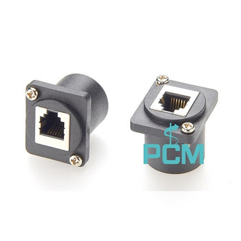 6P6C D-Type Feedthrough RJ12 Connector PCM-0570 (Pack of 300)