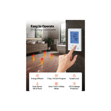 120 Sq.ft Easy Install Electric Floor Heating Mat With Thermostat & Safety Alarm SHHC-1440