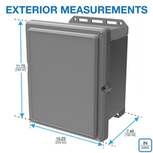 11.75" x 9.98" x 7.13" Industrial Enclosure Included Flange Kit I352HSTGBG