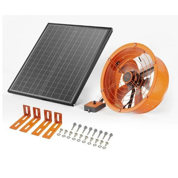 14-Inch Gable Mount Attic Exhaust Fan 1300 CFM with Adjustable Thermostat