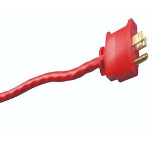 50"Ft Red Extension Cord Cable 14/3 Sjtw Standard Outdoor 2408SW8804 (Pack Of 3)