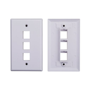 3 Port Keystone Faceplate White 550437 (Pack Of 200)