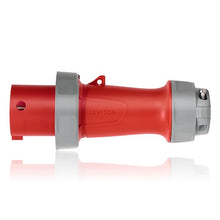 Leviton 60 Amp 480V LEV Series IEC Pin & Sleeve Plug Red 360P7WLEV