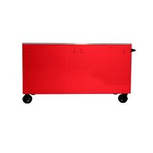 72” RS Pro Red 16 Drawer Roller Cabinet with Stainless Steel RD04072164