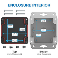 4.36" X 1.38" X 3.15"Plastic Box Enclosure With Flang RBF33P06B08G