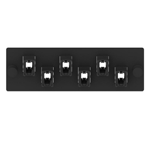 6 Port Opticom MPO Fiber Optic Adapter Panel FAP Horizontal FAPH0612BLMPO