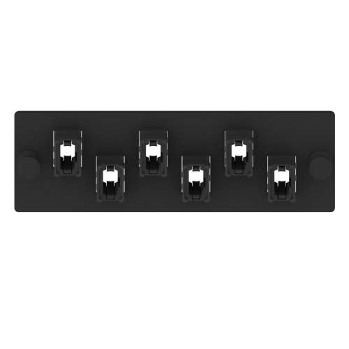 6 Port Opticom MPO Fiber Optic Adapter Panel FAP Horizontal FAPH0612BLMPO