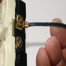 8" Pigtail Stranded Wire Spade Stripped Black 14awg PTST14BK (Pack 300)