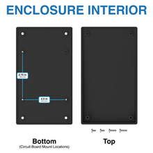 Standard Smooth Recess Sloped Empty Enclosure Black Flanged Wallmount 0.39 Height 05S,BK