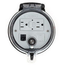 4-Inch Base Data Access GFCI Outlet CAT6 Coupler DAP4BC-G0-6