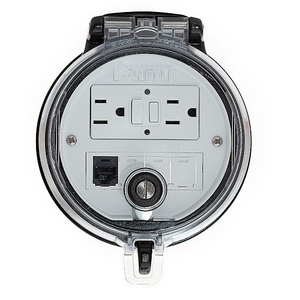 4-Inch Base Data Access GFCI Outlet CAT6 Coupler DAP4BC-G0-6