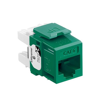 Cat 6 QUICKPORT Jack Green 61110-RV6