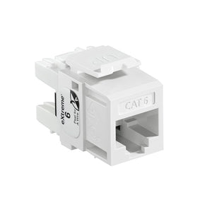 Cat 6 QUICKPORT Jack White 61110-RW6