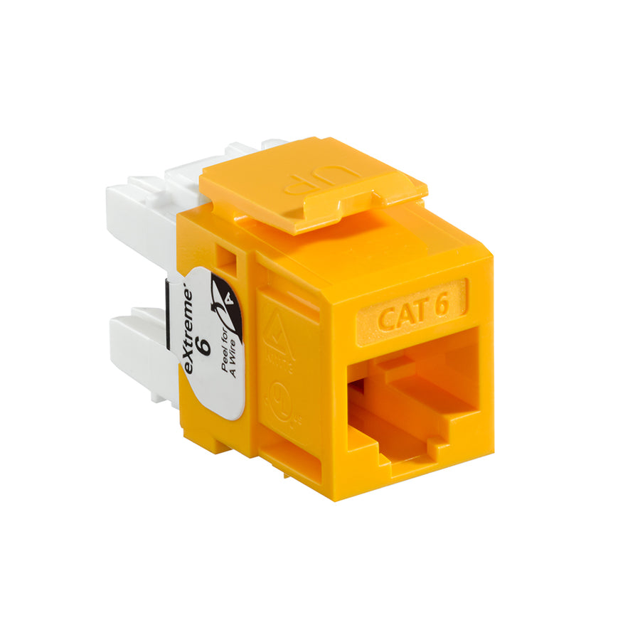 Cat 6 QUICKPORT Jack Yellow 61110-RY6