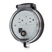 4-Inch Base Data Access GFCI Outlet CAT6 Coupler DAP4BC-G0-6