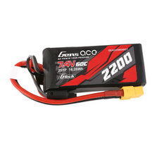 Gens Ace 2200mah 2S1P 7.4V G-Tech Lipo Battery Pack With XT60 Plug GEA222S60X6GT
