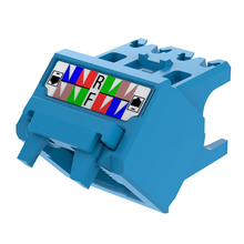 Mini-Com Cat Up/Down 45 Angle Wire Cap Jack Module TG UTP