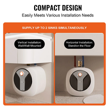 8 Gallon Compact Wall & Floor Mounted 1440W Electric Storage Water Heater D30-14VA(M,S)