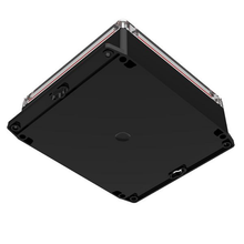 Top Clear Bottom Black Enclosures 1.60 in / 40 mm Boxes And Cases RBF66P06C16B