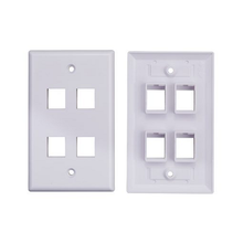 4 Port Keystone Faceplate White 550439 (Pack Of 200)