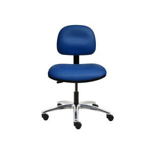 17" H - 22" H Desk Height Vinyl Chair No Arms AL12-V-BLUE-211 Blue
