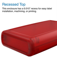 Mother Board Fixing Storage Box Trans Red ,Hand Held Enclosure With Removable End Panel H65TRRDR