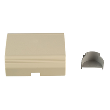 PVC Low Voltage Surface Raceway Transition Fitting Cover Ivory T70TRCEI