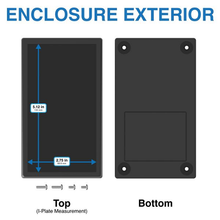 Standard Smooth Recess Sloped Empty Enclosure Black Flanged Wallmount 0.39 Height 05S,BK